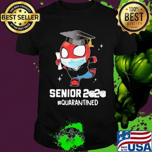 Spiderman senior 2020 quarantined toilet paper mask shirt