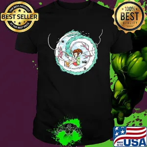 Spirited away haku and chihiro shirt