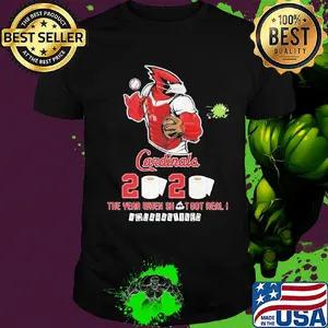 St. Louis cardinals baseball 2020 the year when shit got real quarantined toilet paper mask coronavirus shirt