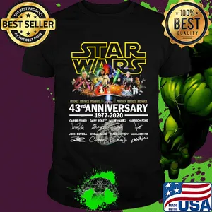 Star Wars 43rd anniversary 1977 2020 signature shirt