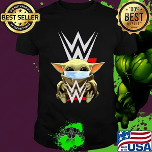 Star wars Baby Yoda hug Aew mask covid-19 shirt