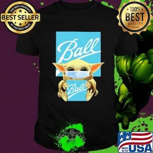 Star wars baby yoda hug Ball mask covid-19 shirt