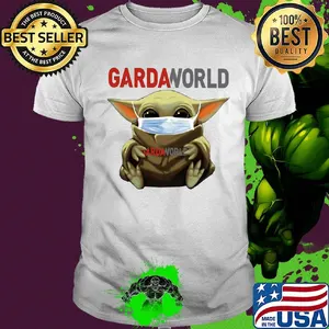 Star wars baby yoda hug gardaworld mask covid-19 shirt