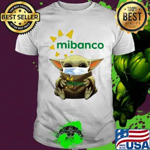 Star wars baby yoda mask hug mibanco shirt
