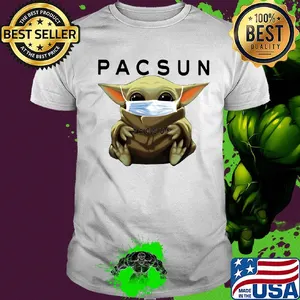Star wars baby yoda mask hug pacsun shirt