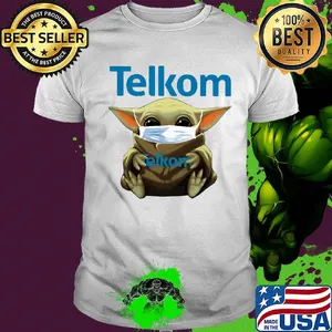 Star wars baby yoda mask hug telkom shirt