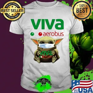 Star wars baby yoda mask hug viva aerobus shirt