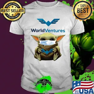 Star wars baby yoda mask hug world ventures shirt