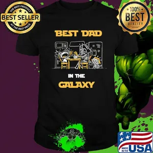 Star wars darth vader and baby best dad in the galaxy shirt