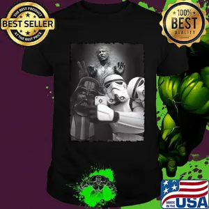 Star wars darth vader and stormtroopers selfie han solo frozen carbonite shirt