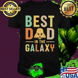 Star wars darth vader best dad in the galaxy vintage shirt