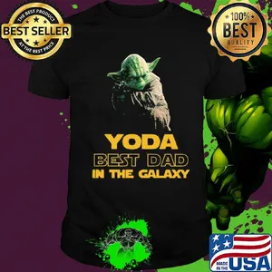 Star wars master yoda best dad in the galaxy shirt