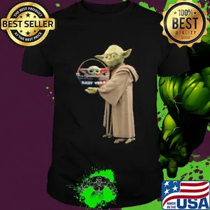 Star wars master yoda hug baby yoda shirt