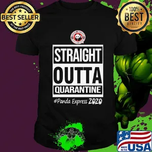 Straight outta quarantine panda express 2020 mask shirt
