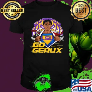 Superman LSU tigers go geaux shirt