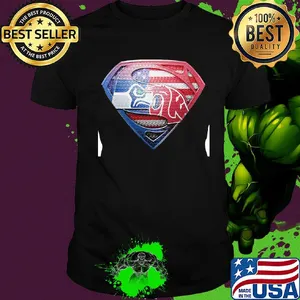 Superman seattle seahawks and washington state cougars american flag independence day shirt