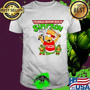 Teenage Mutant Ninja Simpson kowabunga Dude Pizza shirt