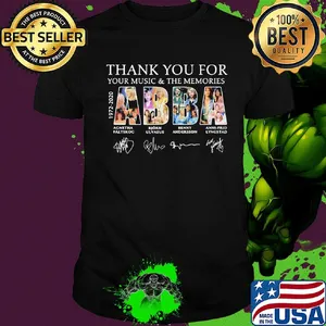 Thank you for the memories 1972 2020 ABBA signatures shirt