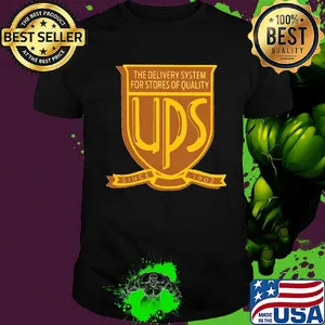 The delivery system for stores of quality ups since 1902 shirt