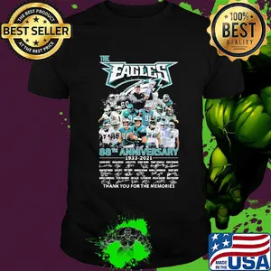 The philadelphia eagles 88th anniversary 1933 2021 thank you for the memories signatures shirt