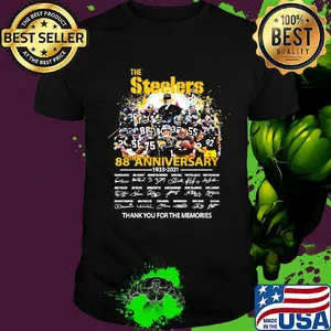 The pittsburgh steelers 88th anniversary 1933 2021 thank you for the memories signatures shirt