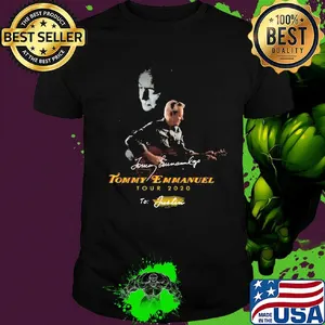 Tommy emmanuel tour 2020 to justin signatures shirt