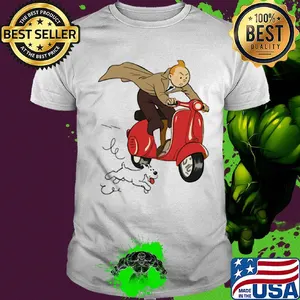 TT - Scooter red Dog vespa shirt