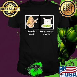 Woman yelling at a cat meme programmer covid shirt