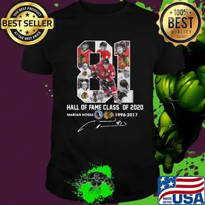 81 hall of fame class of 2020 marian hossa washington redskins 1996 2017 signature shirt