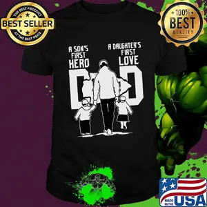 A son's first hero a daughter's first love dad san francisco 49ers happy father's day shirt