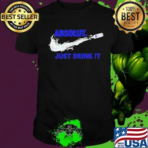 Absolut vodka nike just drink it shirt