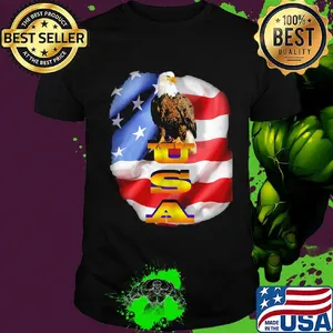Agle USA American flag veteran Independence day shirt