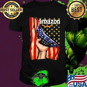 Amazon logo american flag independence day shirt
