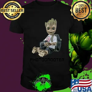 Baby groot photography captain america shirt