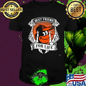 Baltimore orioles best friend for life seketon shirt