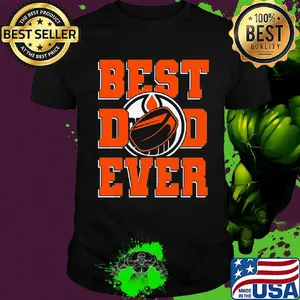 Best dad ever ice hockey oilers happy father's day shirt