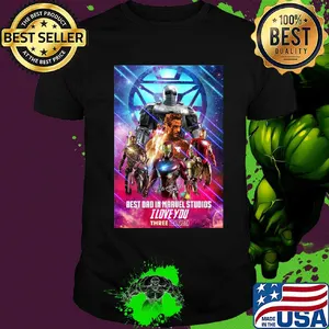 Best dad in marvel studios I love three thousand signature light shirt