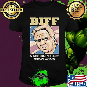 Biff make hill valley great again american flag independence day shirt