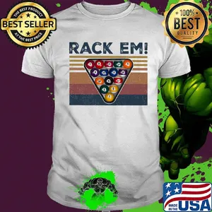Billiard rack em vintage retro shirt