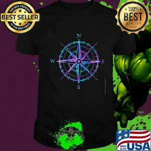 Black compass funny classic shirt