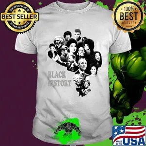 Black history america map black lives matter shirt