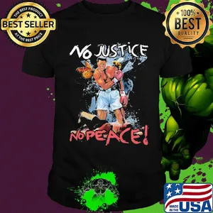 Black leather boxing no justice no peace butterfly bee shirt