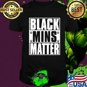 Black mins matter paws shirt