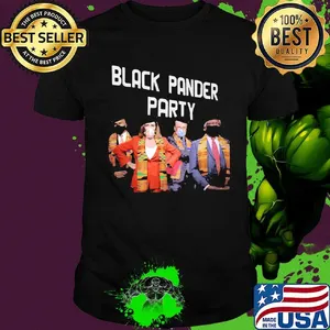 Black pander party mask shirt