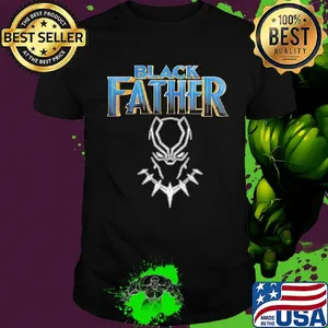 Black panther king black father happy father's day shirt