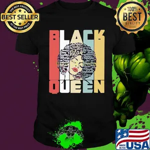 Black queen vintage retro shirt
