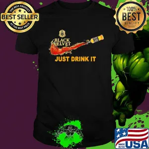 Black velvet wine nike just drink it shirt