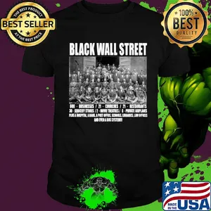 Black wall street never forget shirt