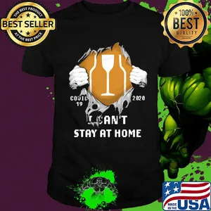 Blood insides brown-forman covid-19 2020 I can't stay at home shirt