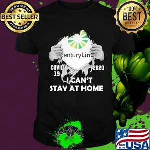 Blood insides centurylink covid-19 2020 i can't stay at home shirt